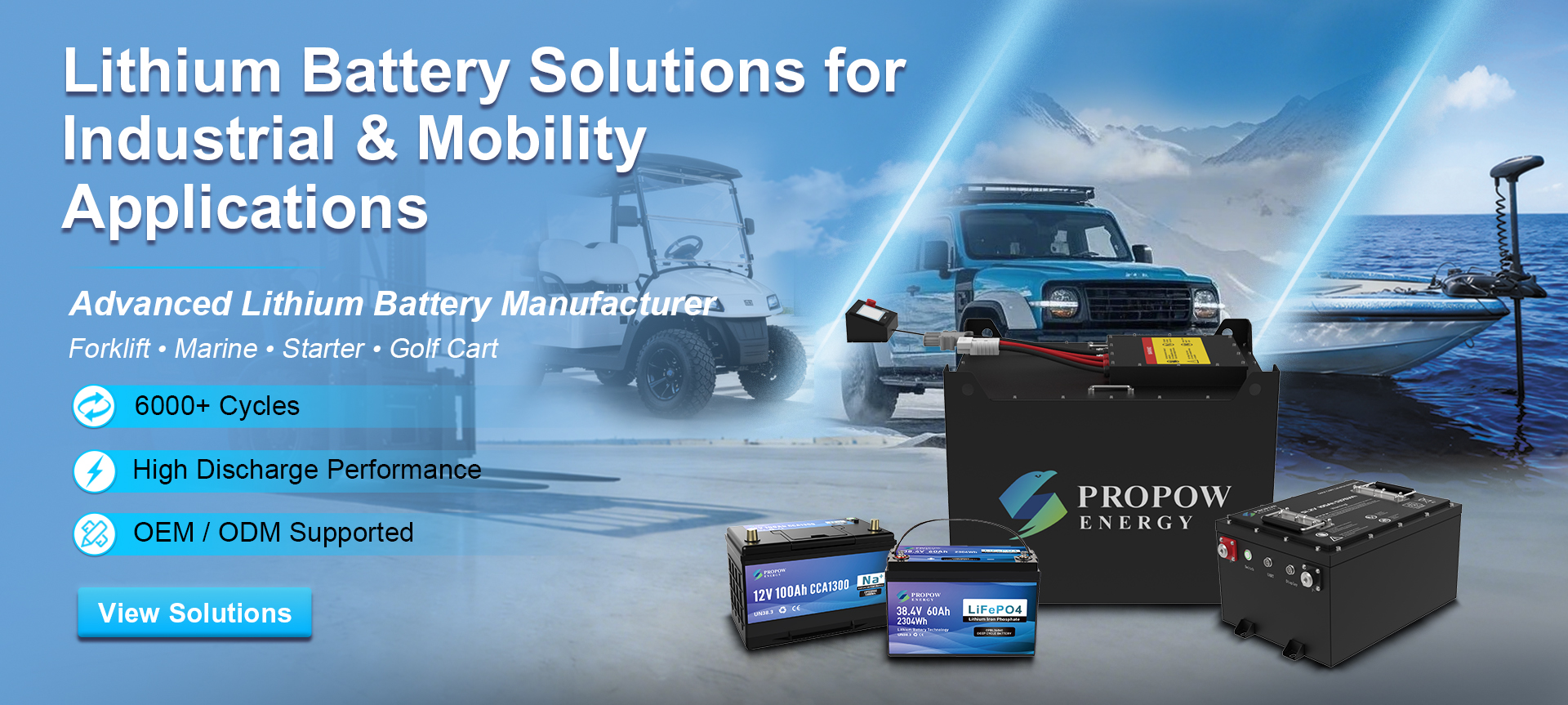 Deep Cycle Lithium Battery Manufacturer for Marine RV ESS