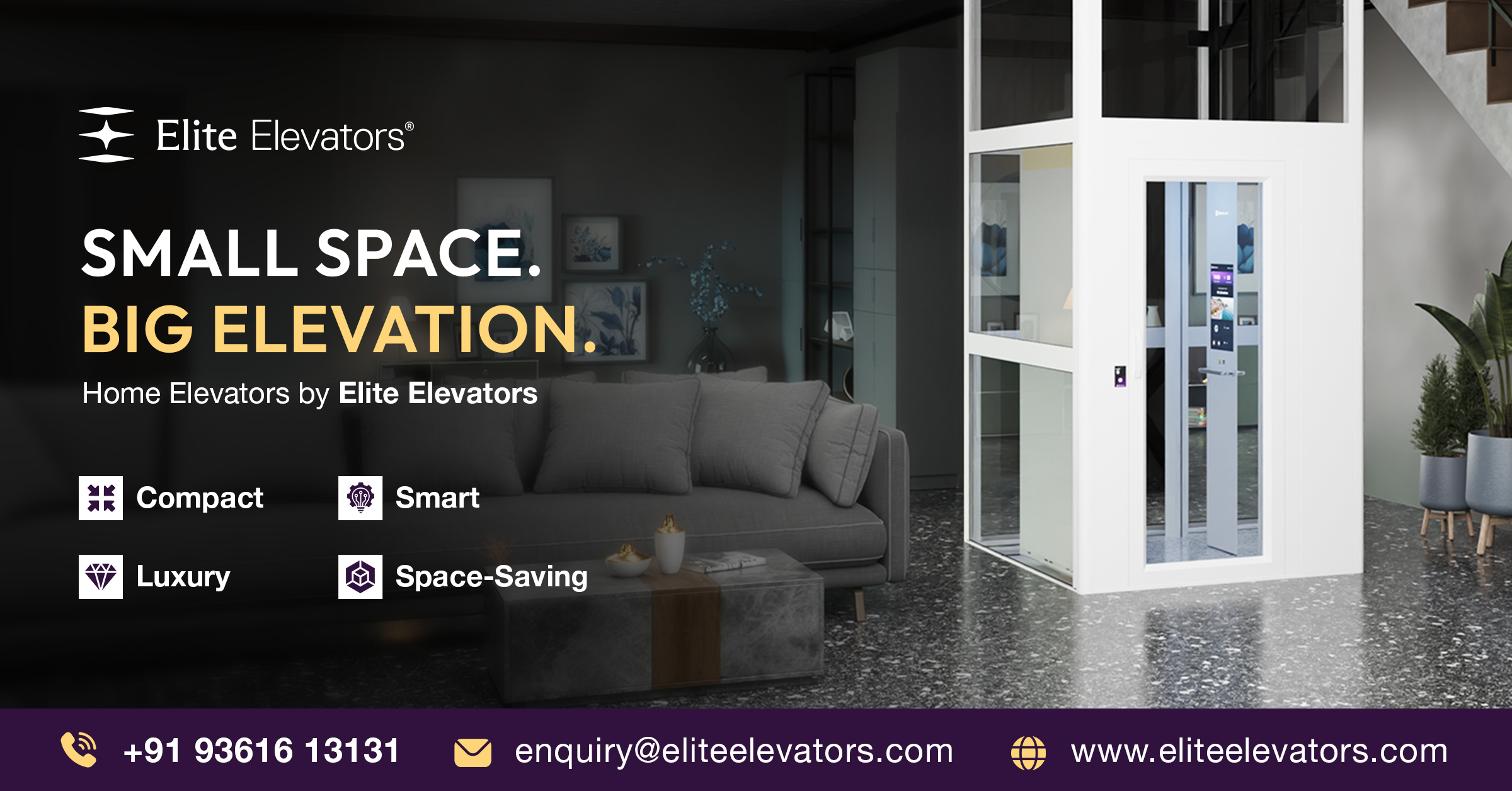 Elite Elevators Showcases Smart Home Mobility Solutions with Advanced Home Elevators and Hydraulic Elevators