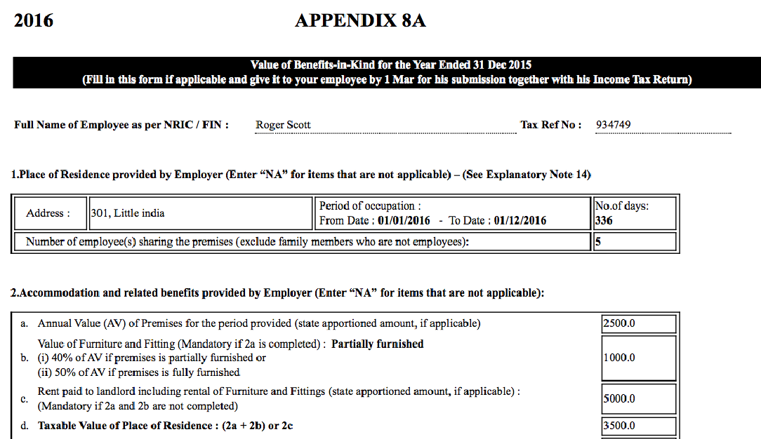 Top Singapore ERP Appendix 8A Top Singapore ERP Appendix 8A