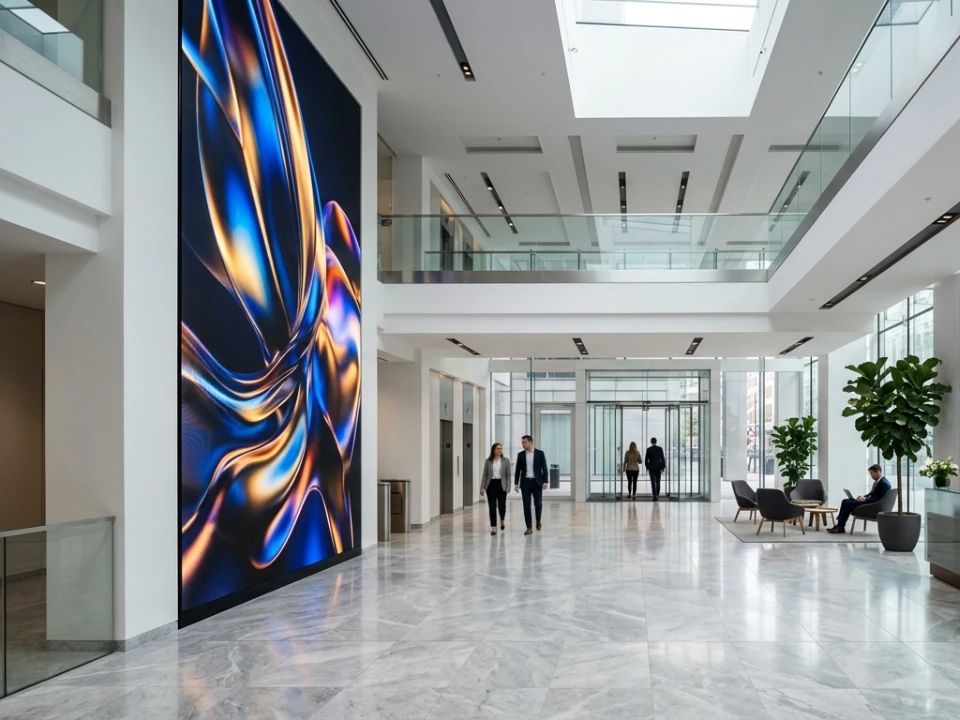 Chipshow Corporate Lobby Digital Signage LED Wall Chipshow Corporate Lobby Digital Signage LED Wall