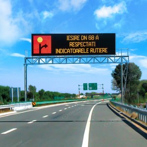 Chipshow C Tra KXB Gantry VMS Installed Over Highway