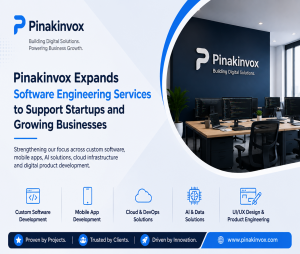 Pinakinvox Expands Software Engineering Services to Support Startups and Growing Businesses