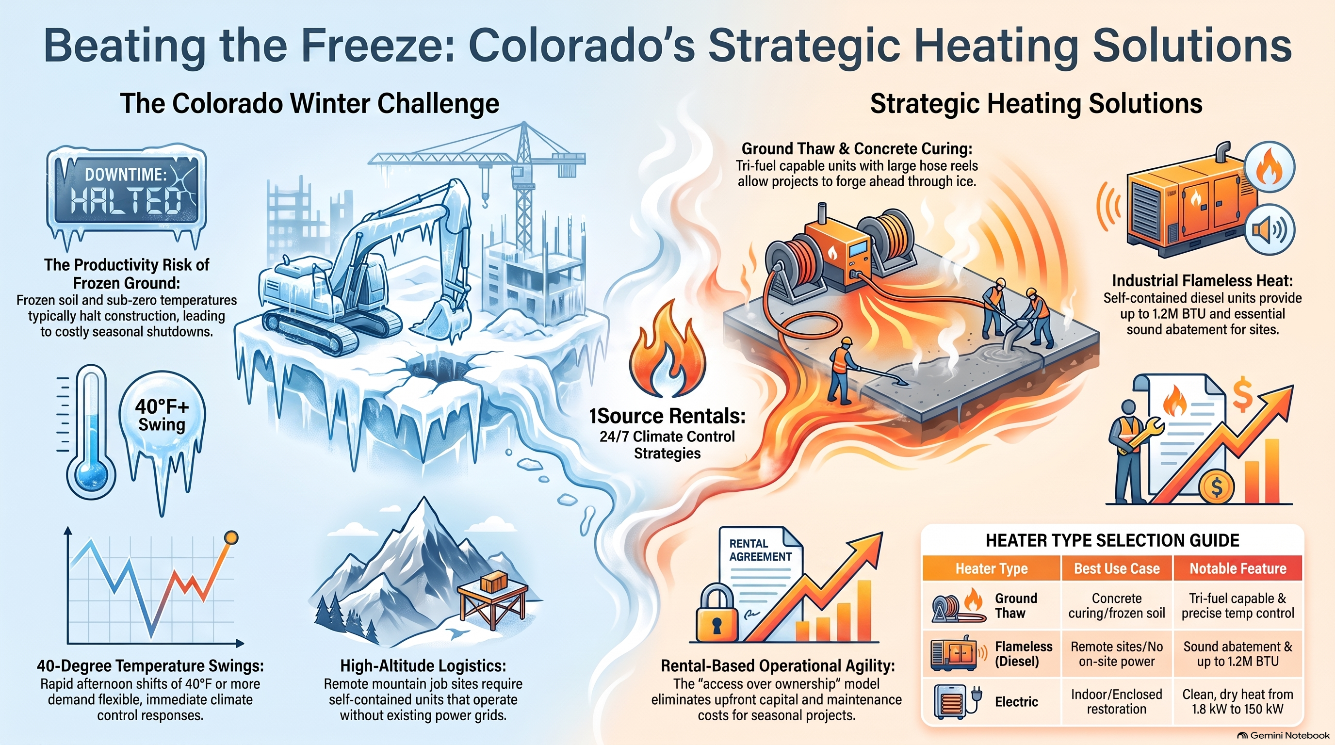1Source Rentals Expands Heating Equipment Services to Combat Colorado’s Extreme Climate Challenges