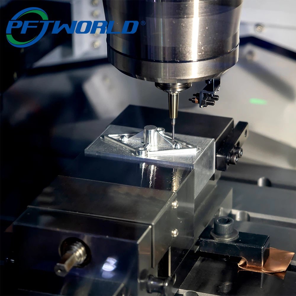 PFTWORLD CNC Milling Workpiece Held In Machining Fixture