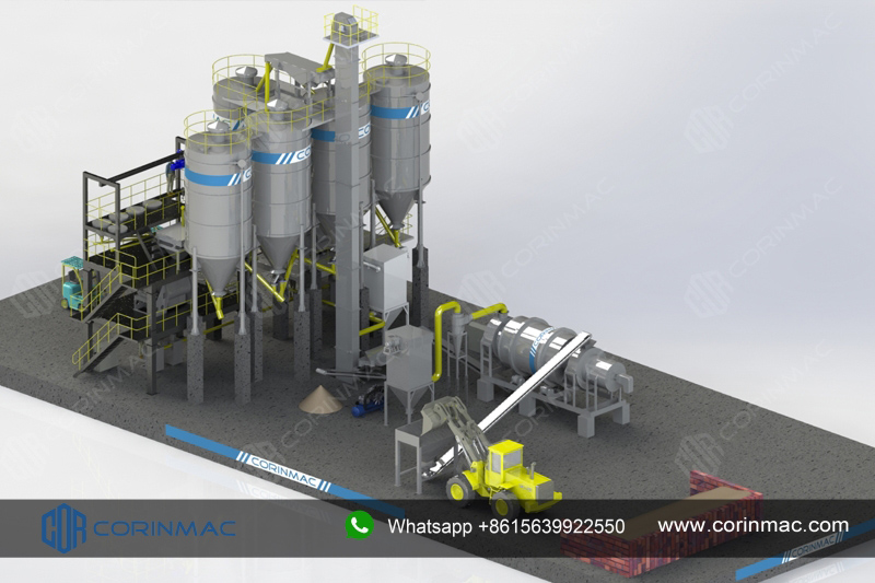 China high quality Vertical Dry Mortar Production Line Supplier China high quality Vertical Dry Mortar Production Line Supplier