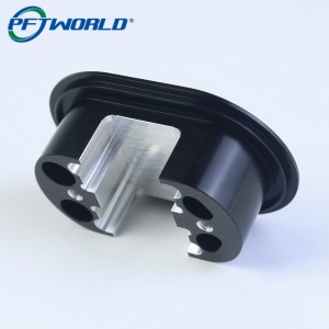 PFTWORLD Aluminum CNC Part With Sandblasted Black Surface