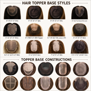 Human Hair Topper Base Types