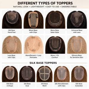 Human Hair Topper Styles and Base Options