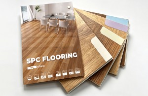 New Stone SPC Flooring Sample Book And Woodgrain Swatches