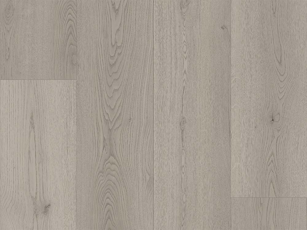 New Stone Rigid Core SPC Flooring Gray Woodgrain Plank Surface