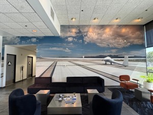 DZYNE Technologies Lobby Wall Mural in Irvine CA