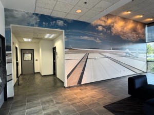Panoramic Lobby Wall Graphics for DZYNE Technologies