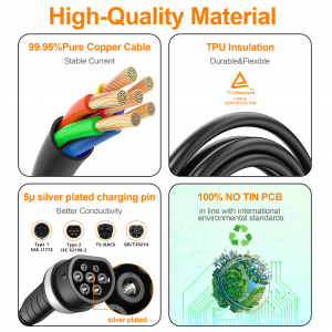 TUV and RoHS Certified EV Charging Cable Assembly