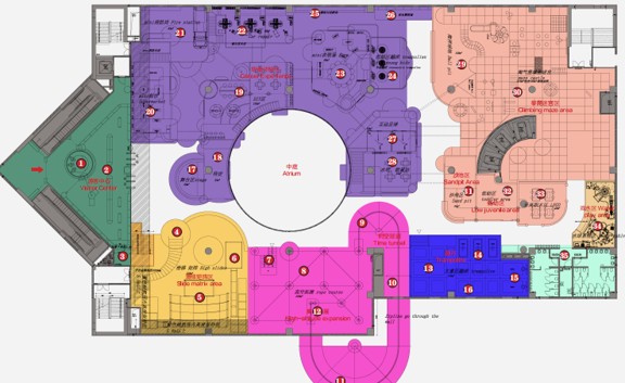 KAIQI Age Zoned Indoor Playground Layout KAIQI Age Zoned Indoor Playground Layout