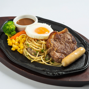 Student Meal Deal Striploin Steak Chicken Chipolata Sausage
