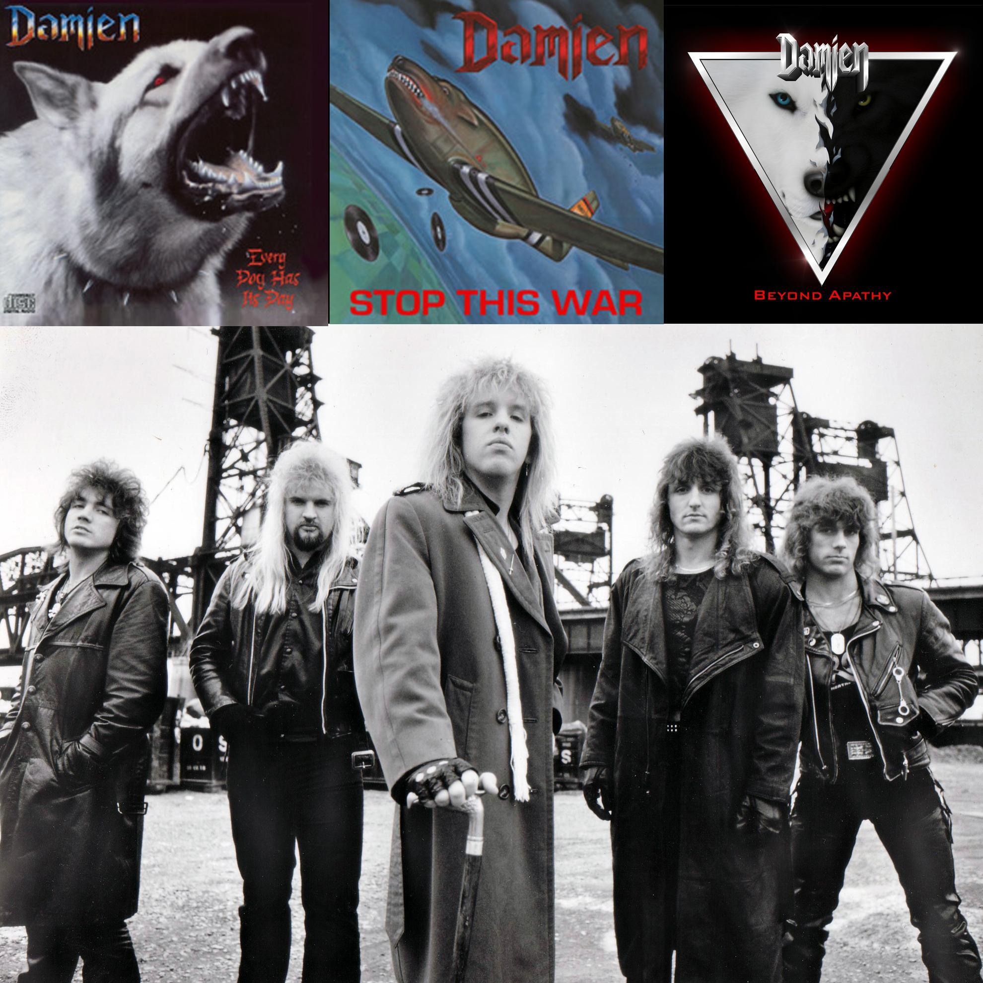 Damien 1988 1989 2011 Promo shot in Newark NJ 1989 Damien 1988 1989 2011 Promo shot in Newark NJ 1989