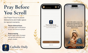 Catholic widgets for Gospel, quotes, streaks, and liturgical updates