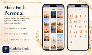 Personalize Catholic Daily with themes, symbols, and app icons