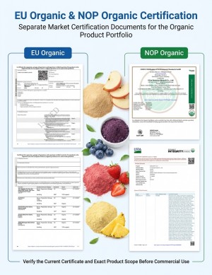Demeterherb Organic Blueberry Powder Certifications And Quality Assurance