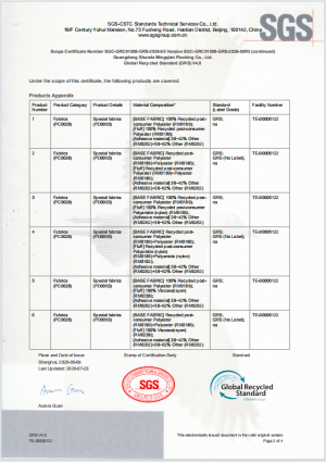 GRS Certification Document