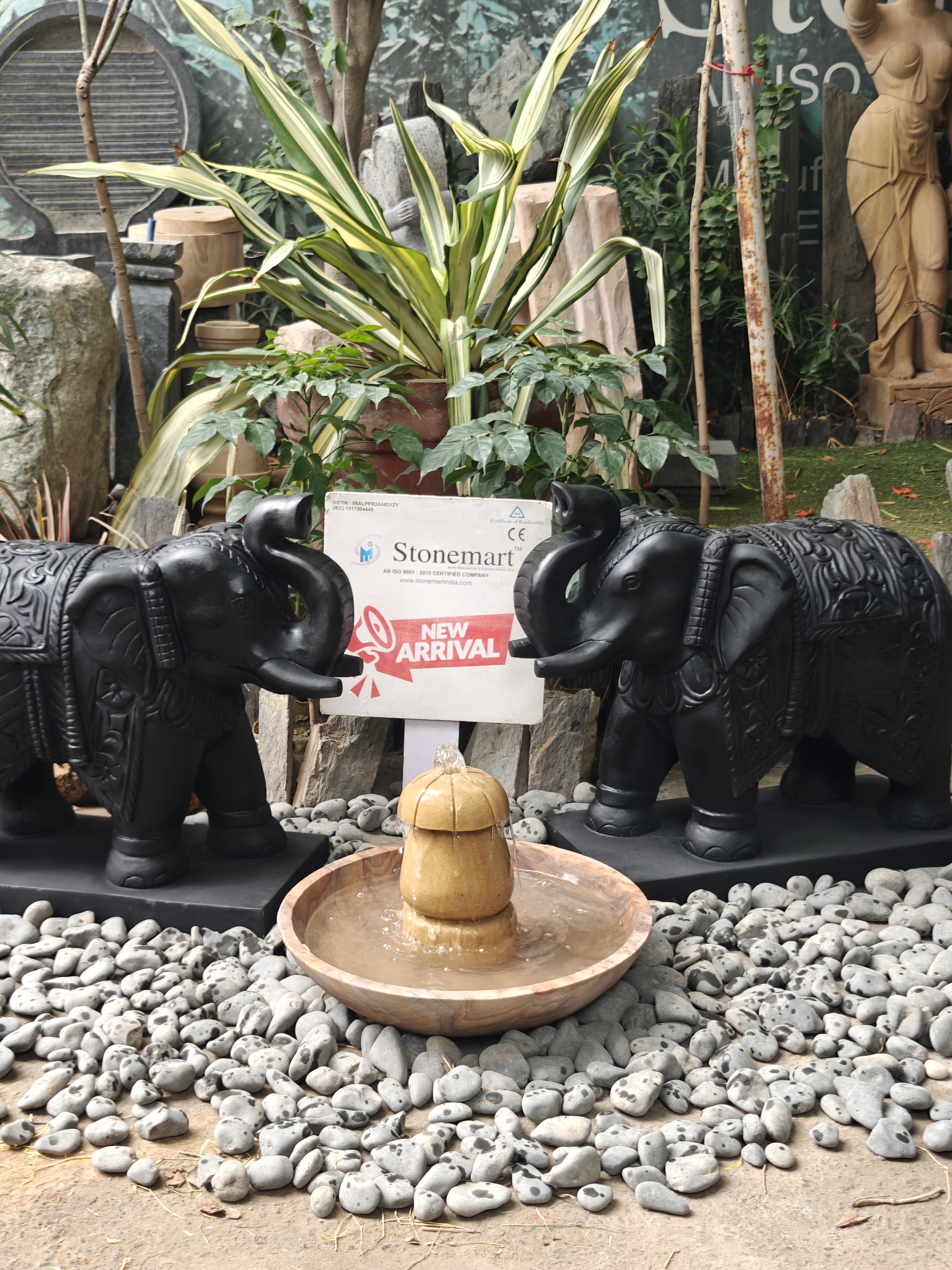 Stone Elephants for home entrance by Stonemart Stone Elephants for home entrance by Stonemart