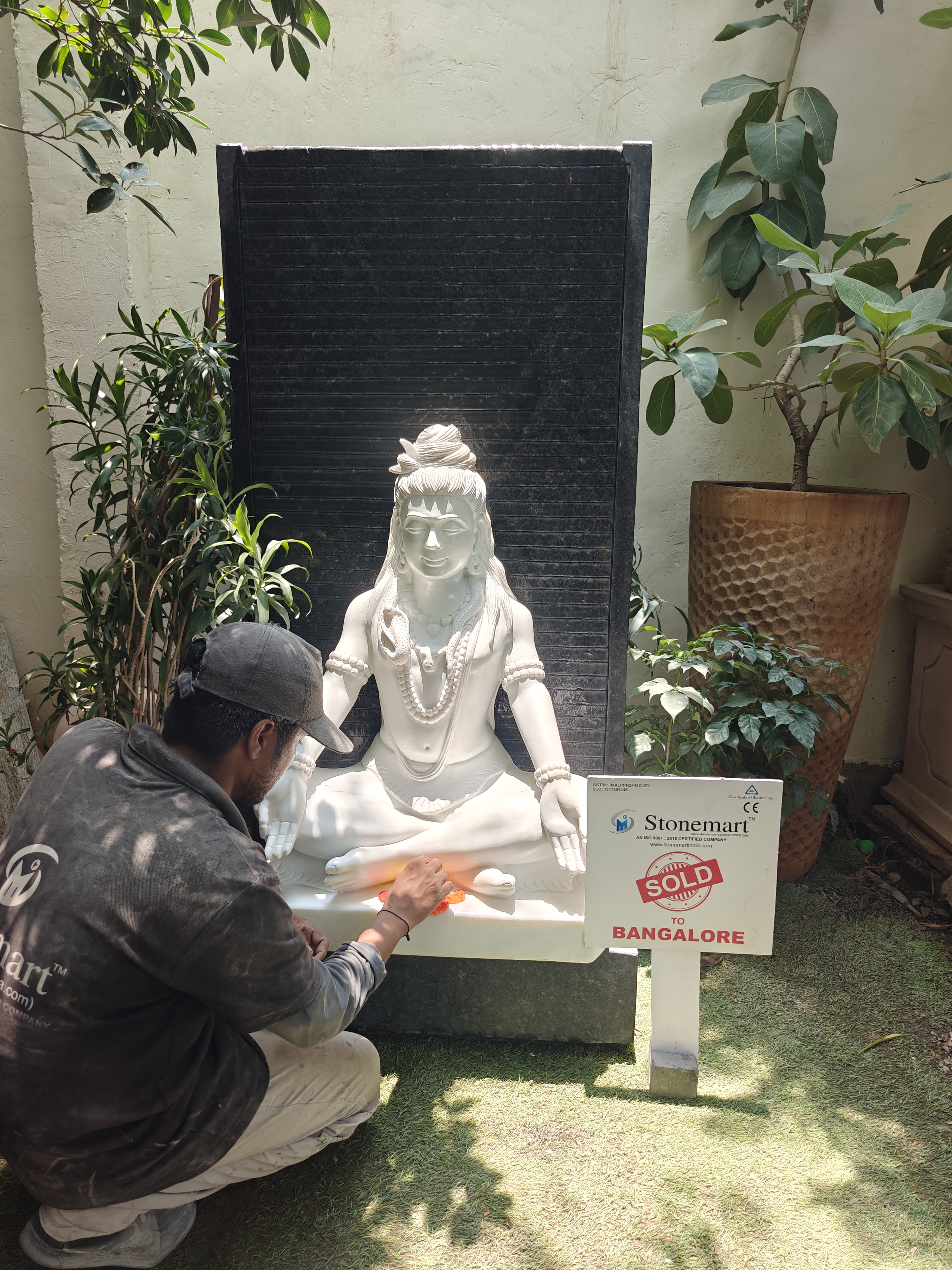 Stone Shiva fountain for residential and commercial projects by stonemart Stone Shiva fountain for residential and commercial projects by stonemart