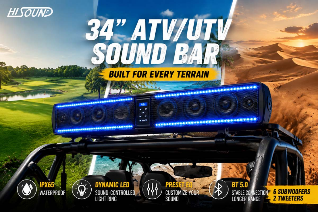 Certified ATV Sound Bar Bluetooth Solution Certified ATV Sound Bar Bluetooth Solution