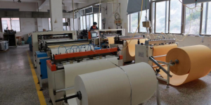 Filter media slitting and pleating preparation at WENZHOU LANGDI AUTO PARTS CO LTD