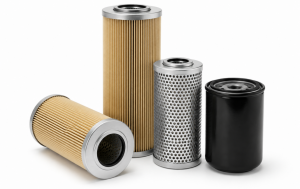 Generic hydraulic filter formats shown without branding for illustrative use