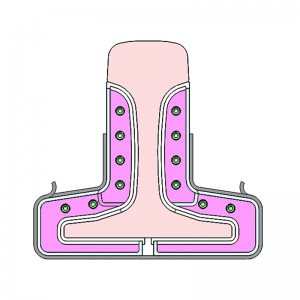 Changmei Broadband Rail Vibration Absorber Cross Section