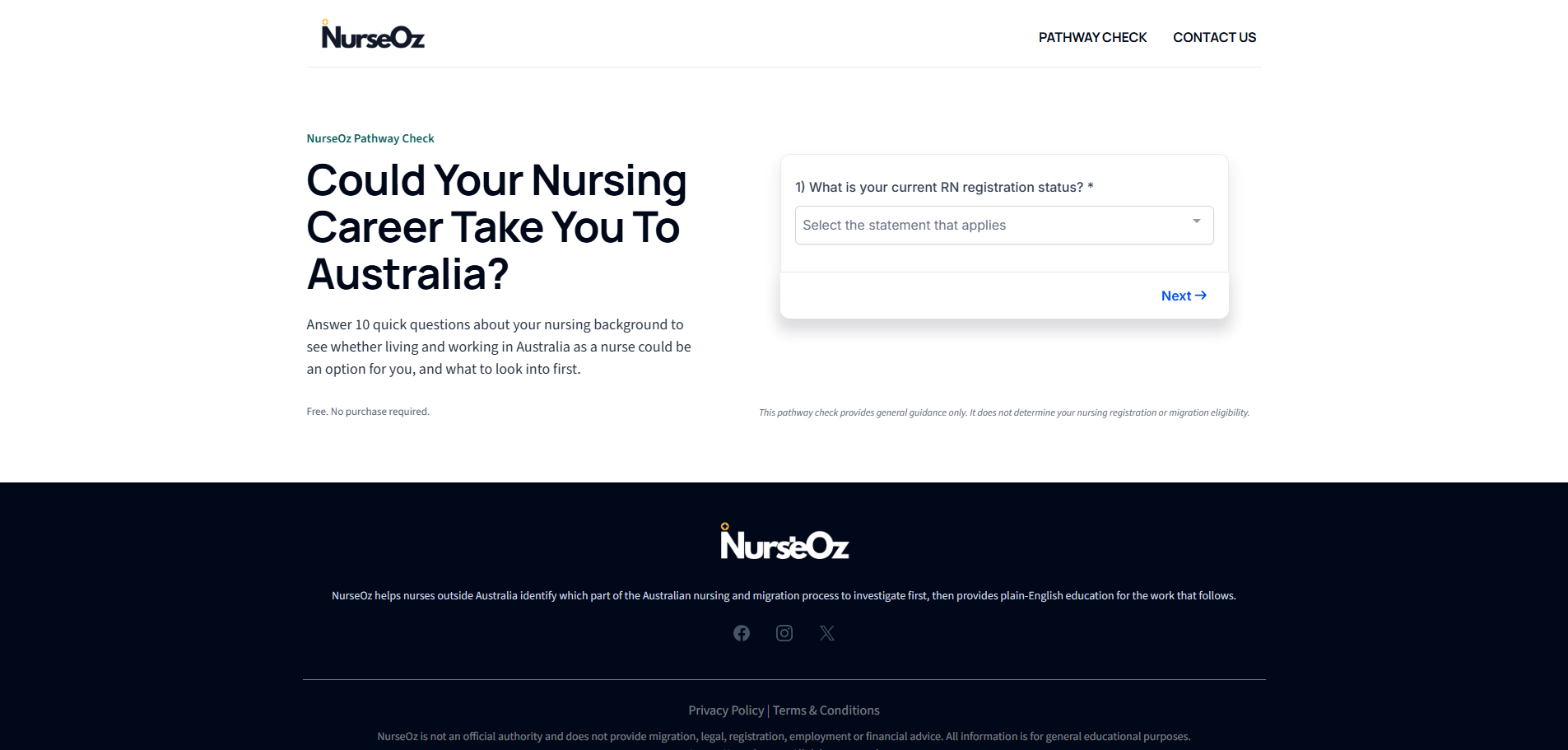 NurseOz.com Introduces a Free Pathway Check for Nurses Considering Australia