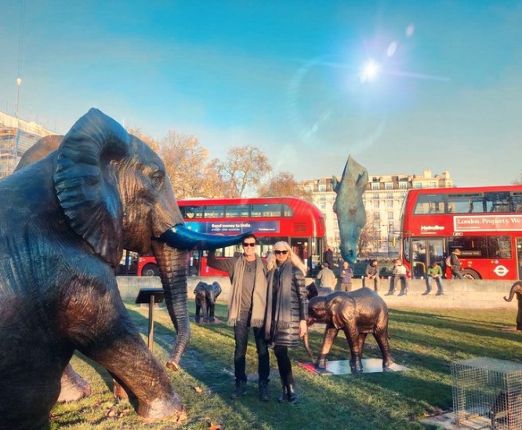 21 Orphan Elephants visit Marble Arch London IssueWire