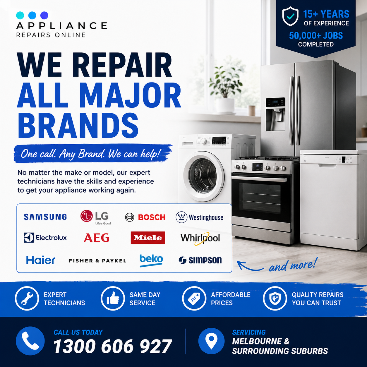 Repairing all major brands