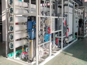 Compact SWRO Skid With High Pressure Pump And Gauges