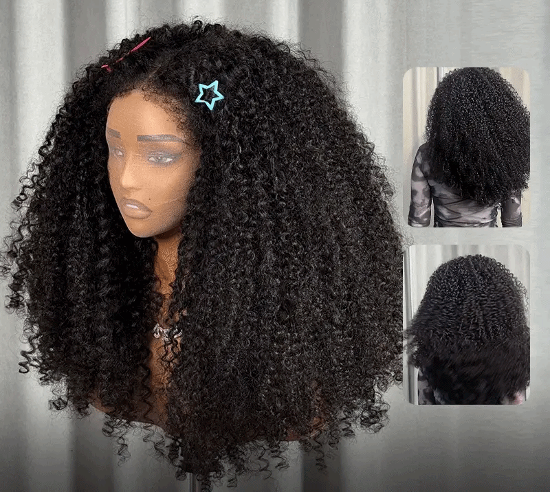 M Cap 9x6 Kinky Curly Feather Wig M Cap 9x6 Kinky Curly Feather Wig
