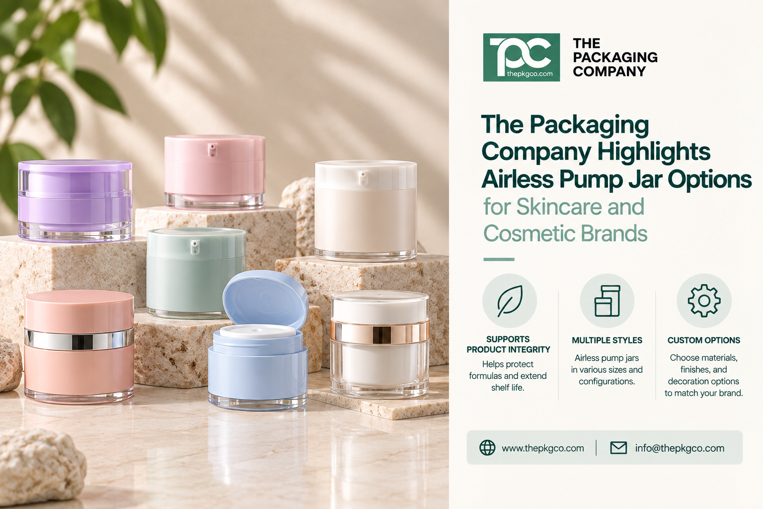 Airless Pump Jar Options for Skincare and Cosmetic Brands Airless Pump Jar Options for Skincare and Cosmetic Brands