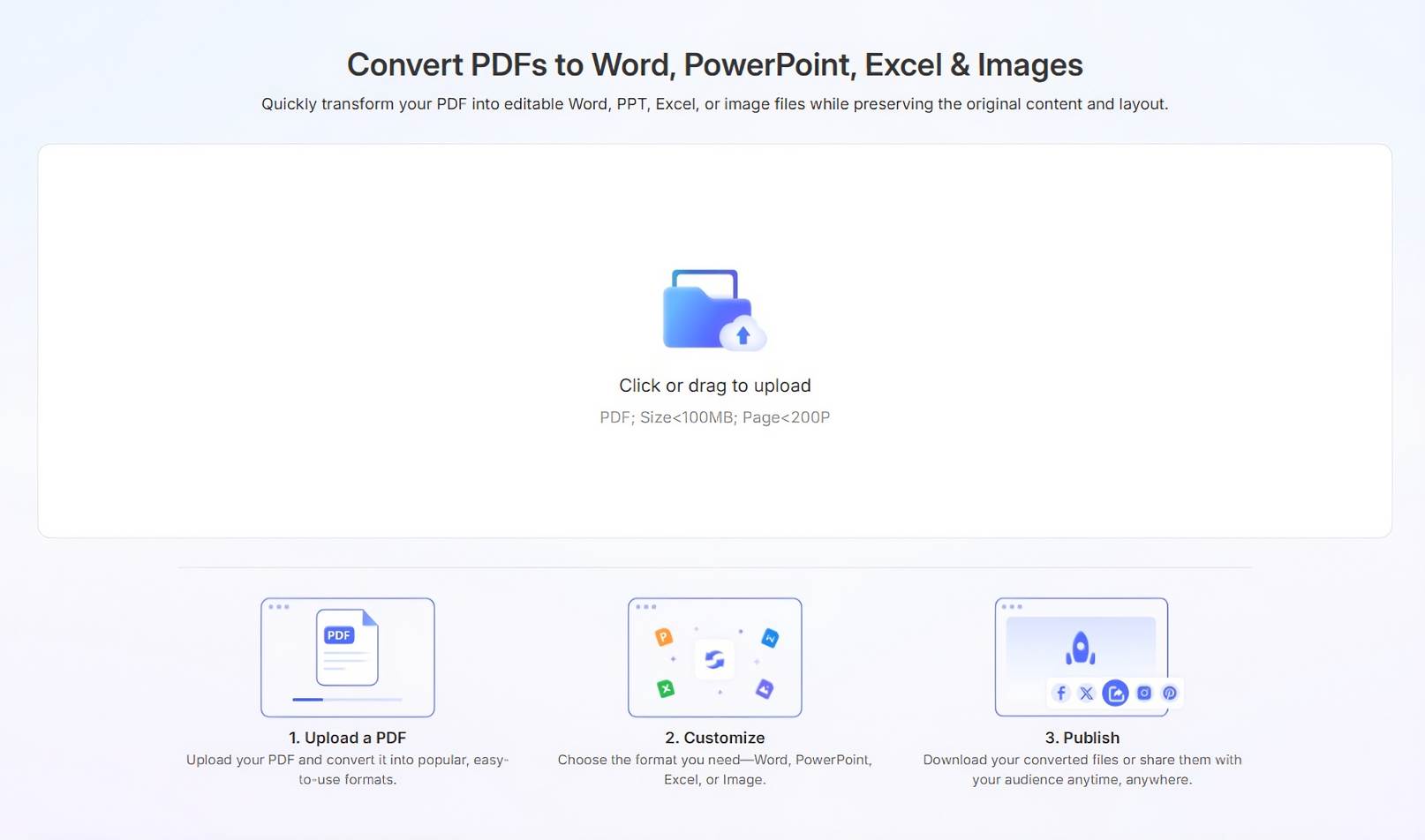 PDF to document PDF to document