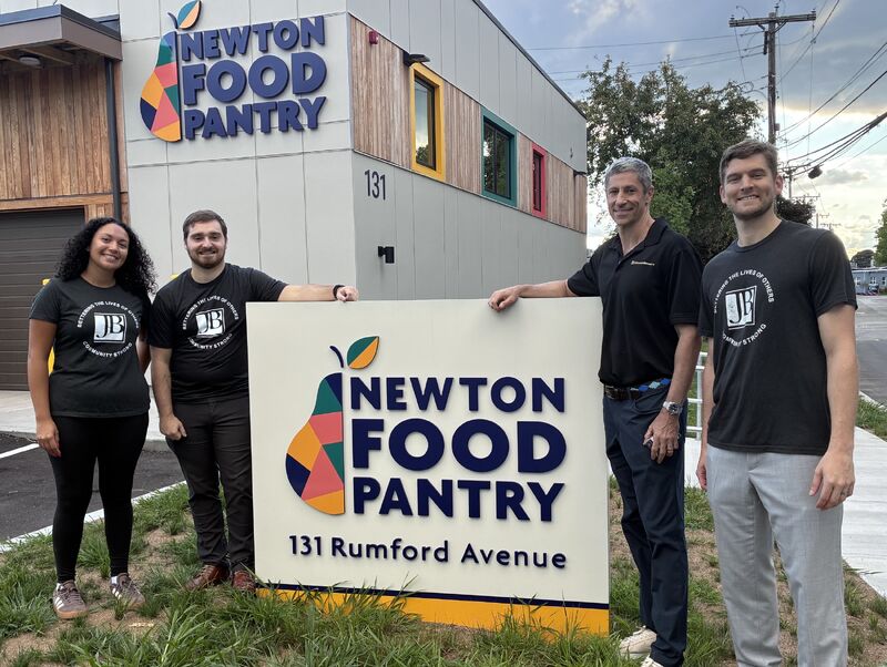 Johnson Brunettis recently did a volunteer day at the Newton Food Pantry