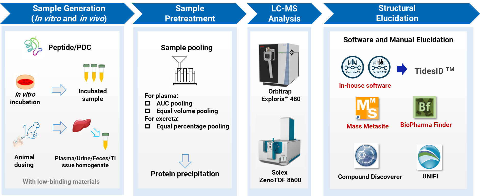 Established workflow for peptide MetID Established workflow for peptide MetID