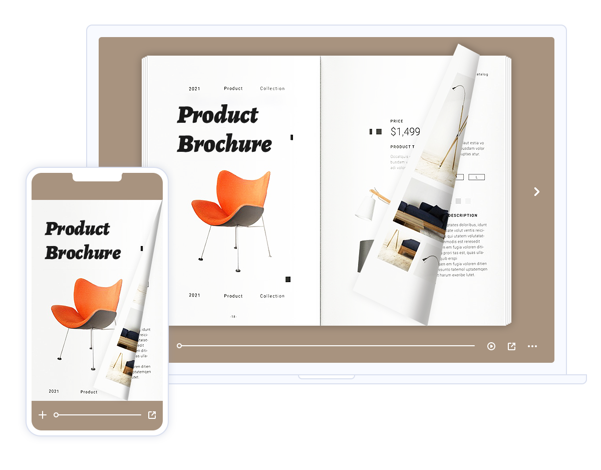 interactive brochure template free