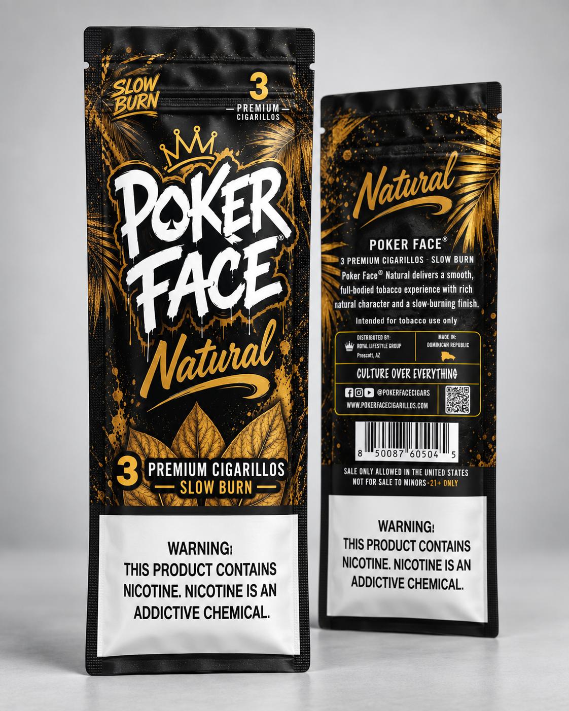 Poker Face Natural premium leaf cigarillos from Royal Lifestyle Group Poker Face Natural premium leaf cigarillos from Royal Lifestyle Group