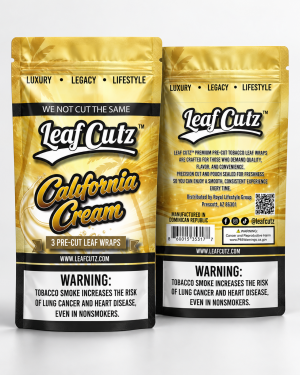 Leaf Cutz® California Cream pre-cut leaf wraps from Royal Lifestyle Group.