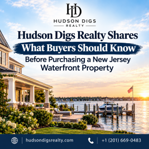 Hudson Digs Realty Shares What Buyers Should Know Before Purchasing a New Jersey Waterfront Property