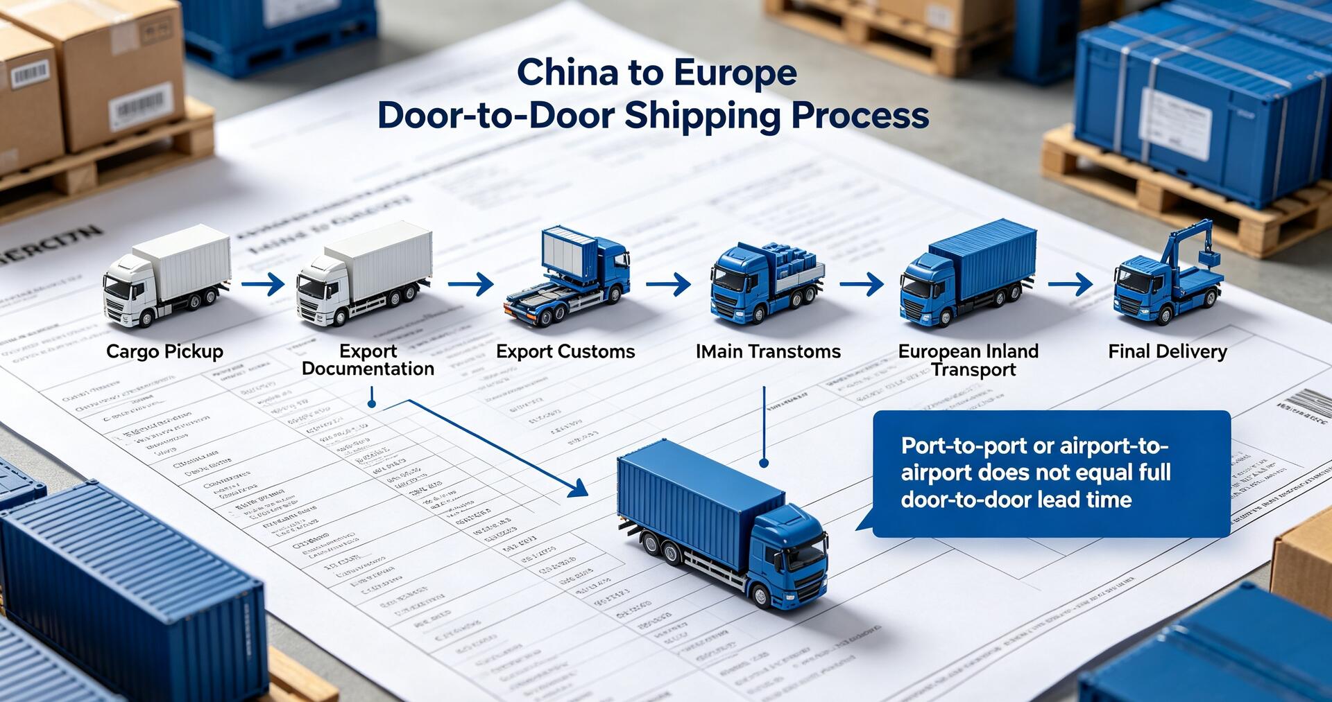 China to Europe doortodoor shipping process China to Europe doortodoor shipping process