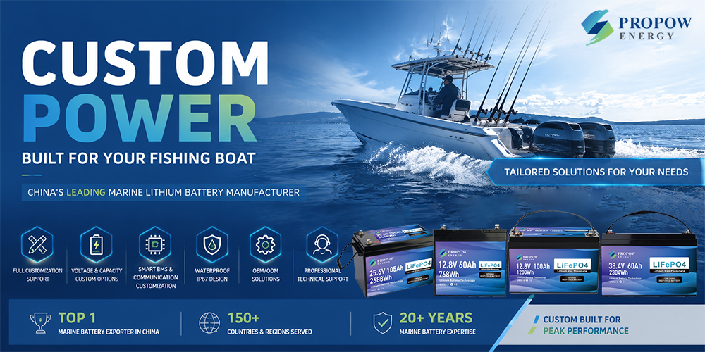 Marine OEM Lithium Battery Customization Marine OEM Lithium Battery Customization