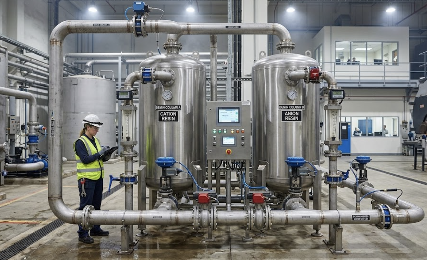 industrial pure water demineralization columns