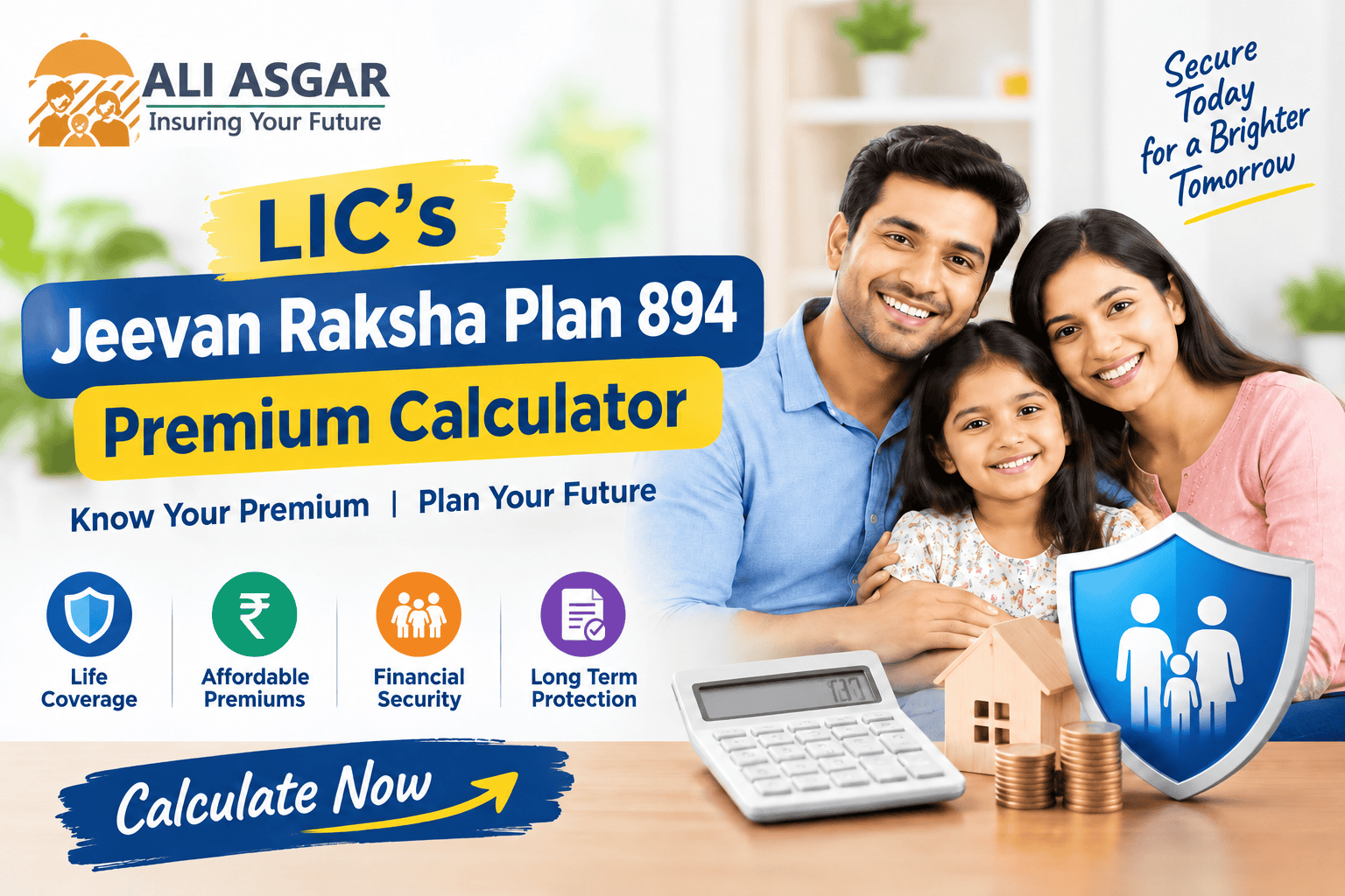 LIC Jeevan Raksha Plan 894 Premium Calculator Now Available Online at AliAsgar.in