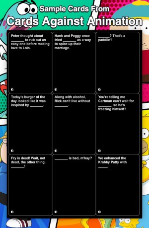 Sample Of Black Cards