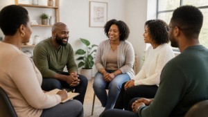 Smiling Counseling Session