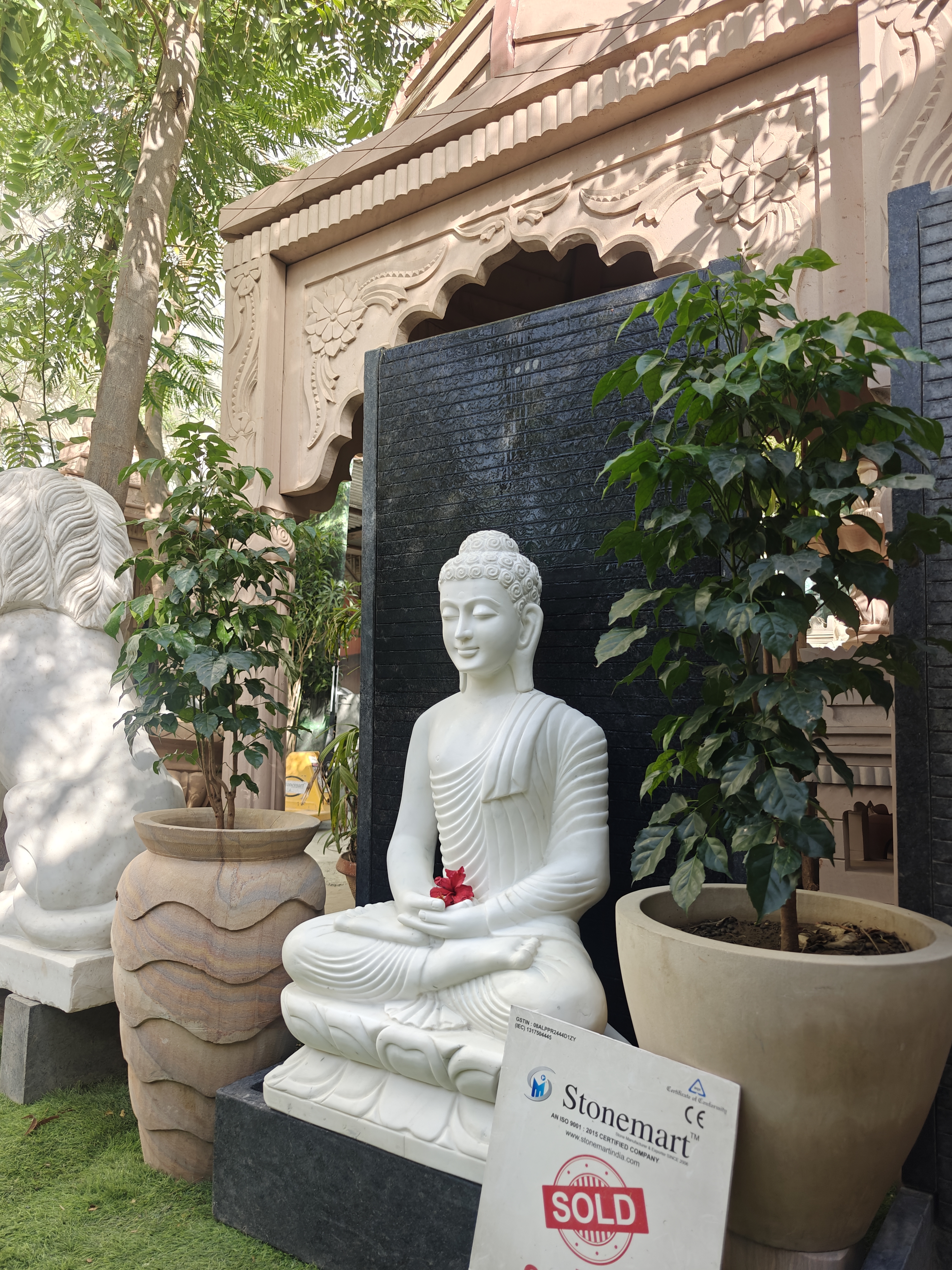 big size Buddha fountain for garden by stonemart